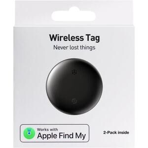 Air Tracker Tags-2 Pack | Smart Tracker Works with Apple Find My App(iOS Only)